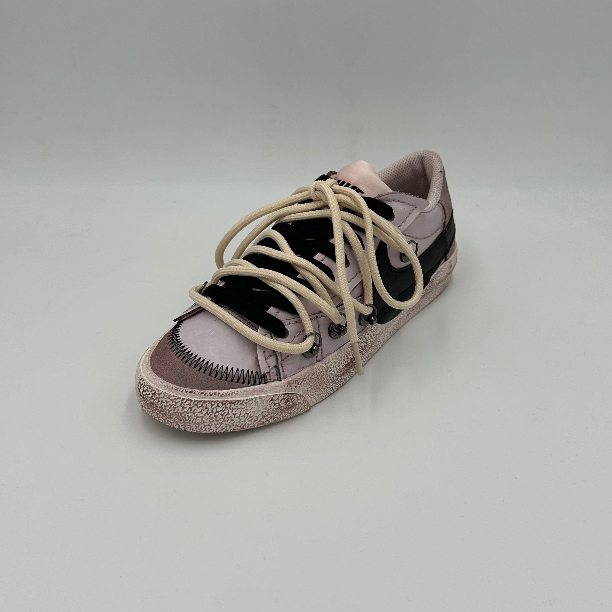 Nike Blazer Low '77 Jumbo Dark Brown Black “Over Laces Beige" - EV8 Style