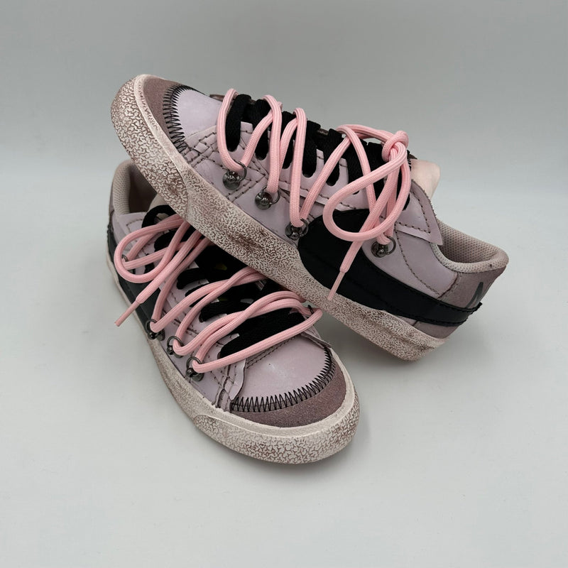 Nike Blazer Low '77 Jumbo Dark Brown Black “Over Laces Pink" - EV8 Style