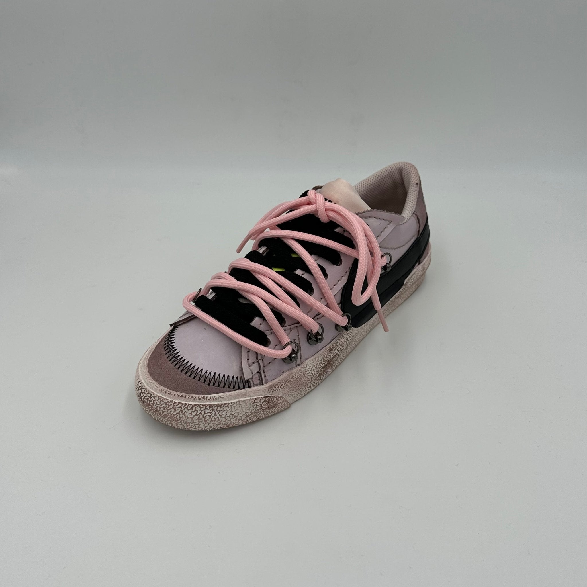 Nike Blazer Low '77 Jumbo Dark Brown Black “Over Laces Pink" - EV8 Style