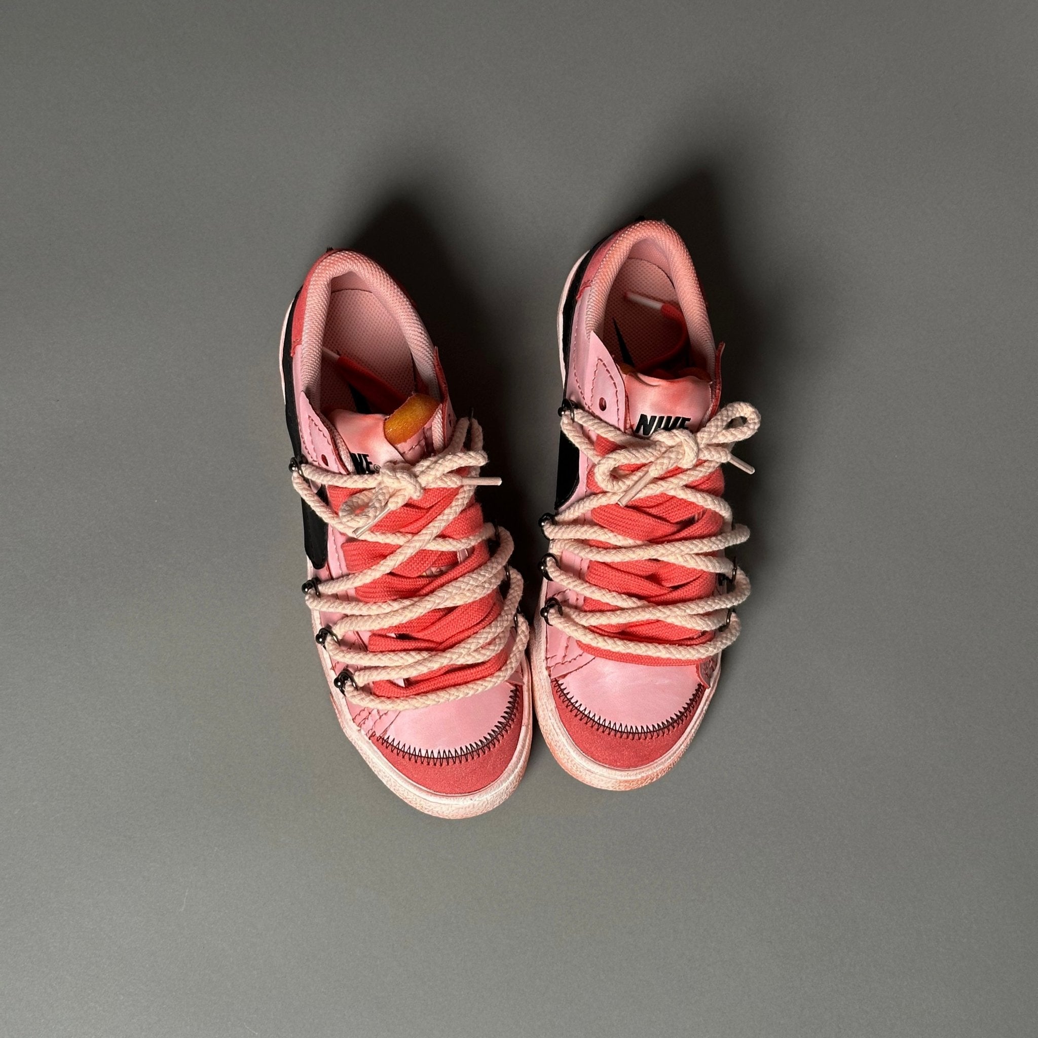 Nike Blazer Low '77 Jumbo Scarlet Red “Over Laces Rope Pink” - EV8 Style