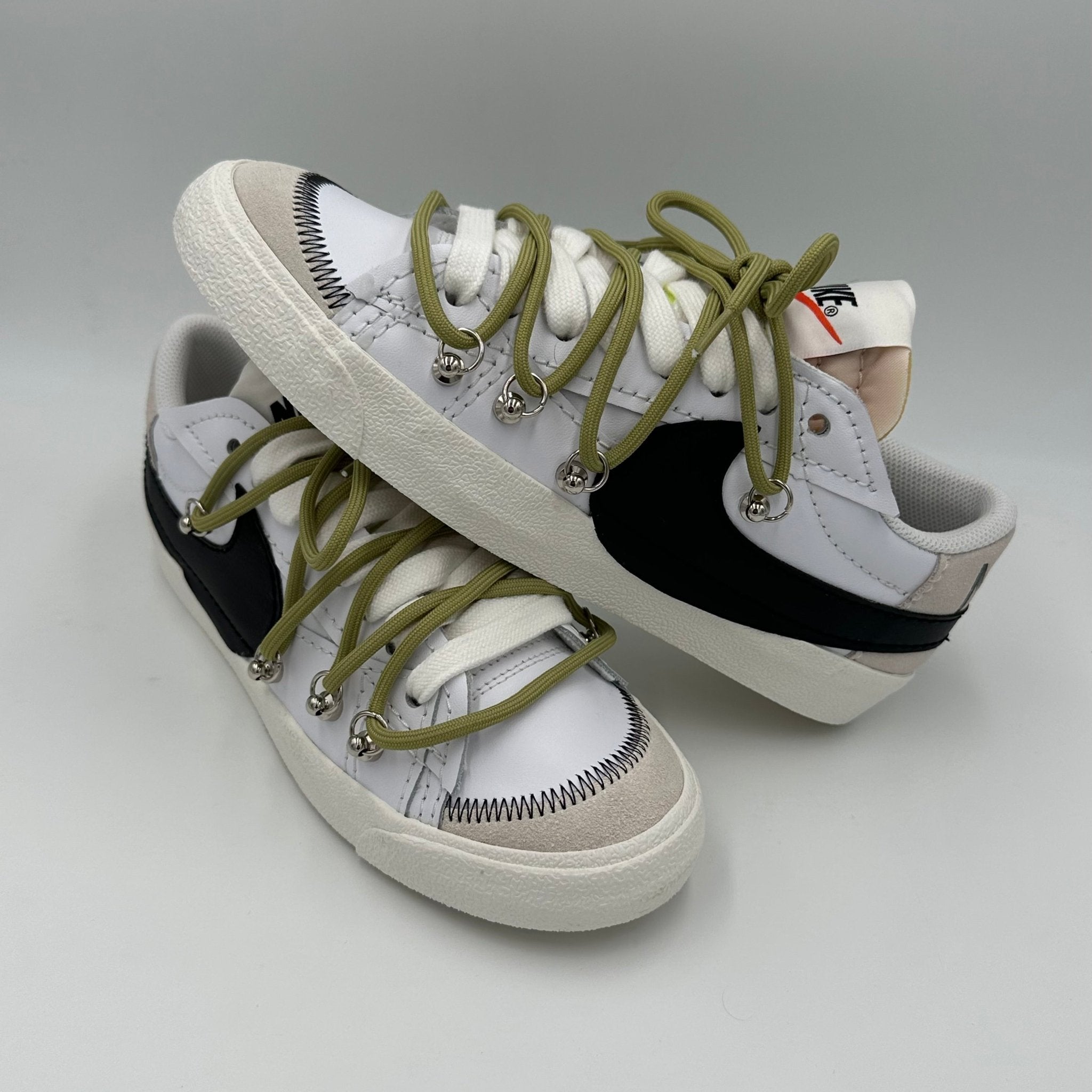 Nike Blazer Low '77 Jumbo White “Over Laces Olive" - EV8 Style