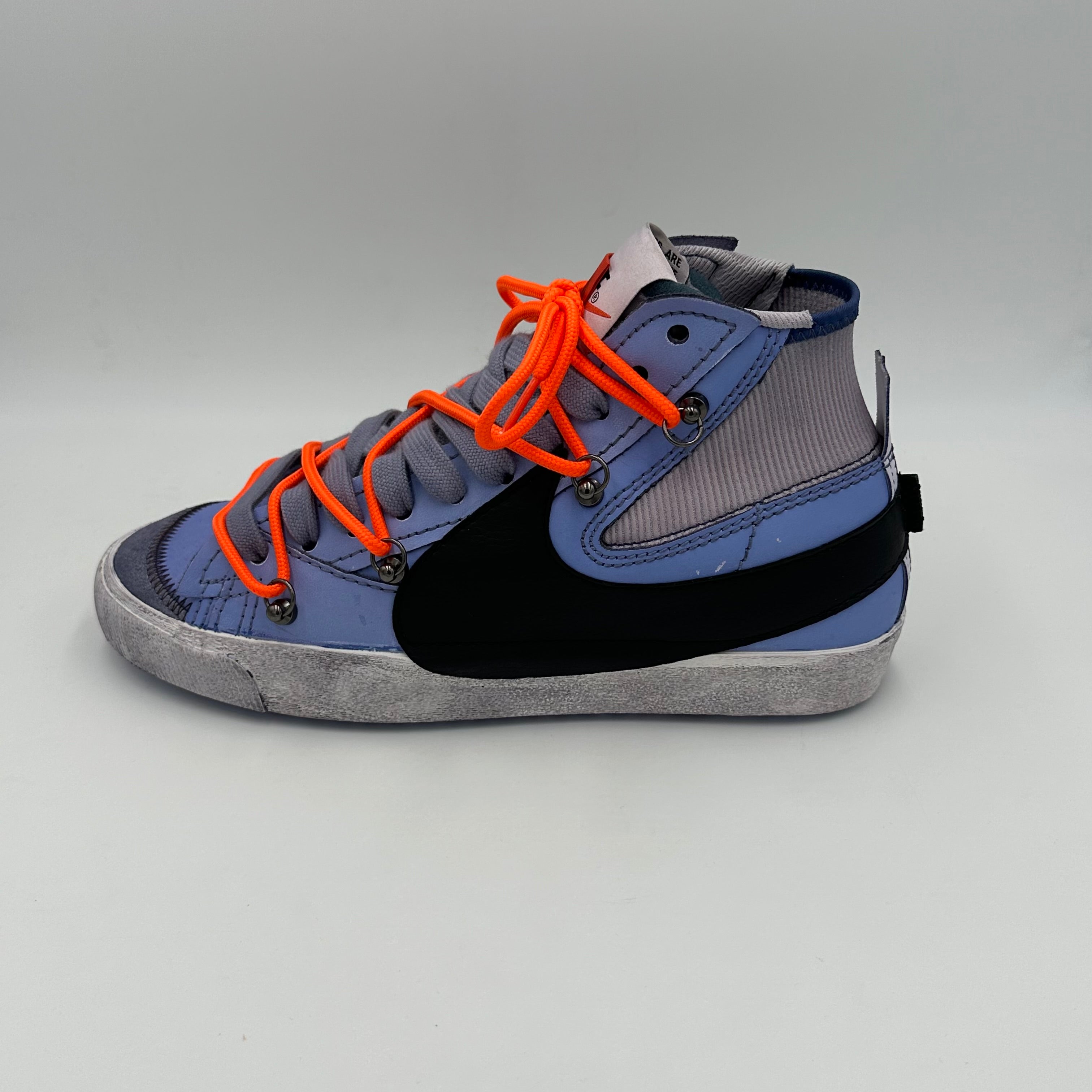 Nike Blazer Mid 77 Jumbo Navy Blue Over Laces Orange