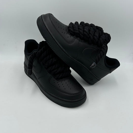 Nike Air Force 1 Black "Rope Laces"