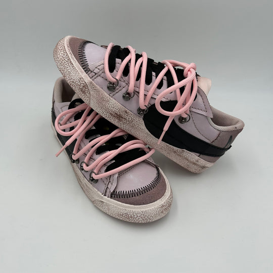 Nike Blazer Low '77 Jumbo Dark Brown Black “Over Laces Pink"