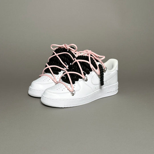 Nike Air Force 1 “Rope Laces Black” Triple Pink