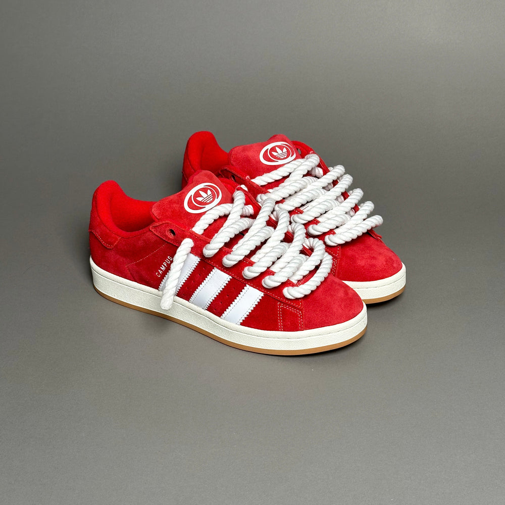 Adidas Campus 00s Red "Rope Laces" White - EV8 Style