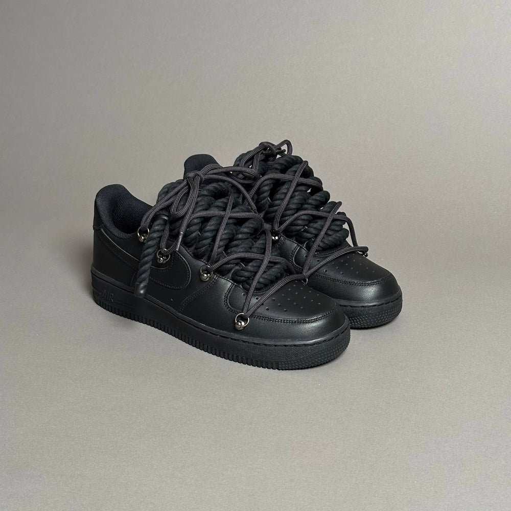 Nike Air Force 1 „Rope Laces“ Triple Black