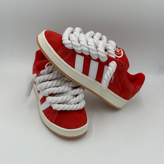 CAdidas Campus 00s Red "Rope Laces" White