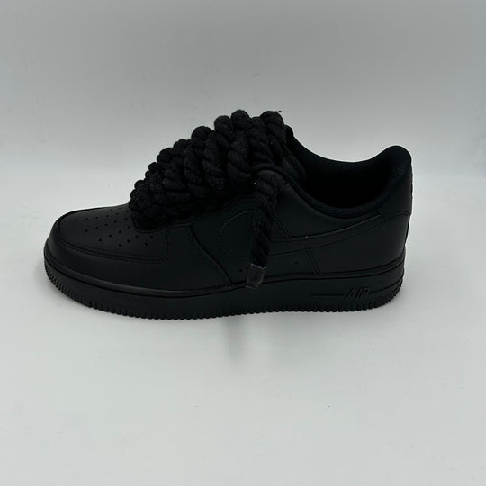 Nike Air Force 1 Black "Rope Laces"
