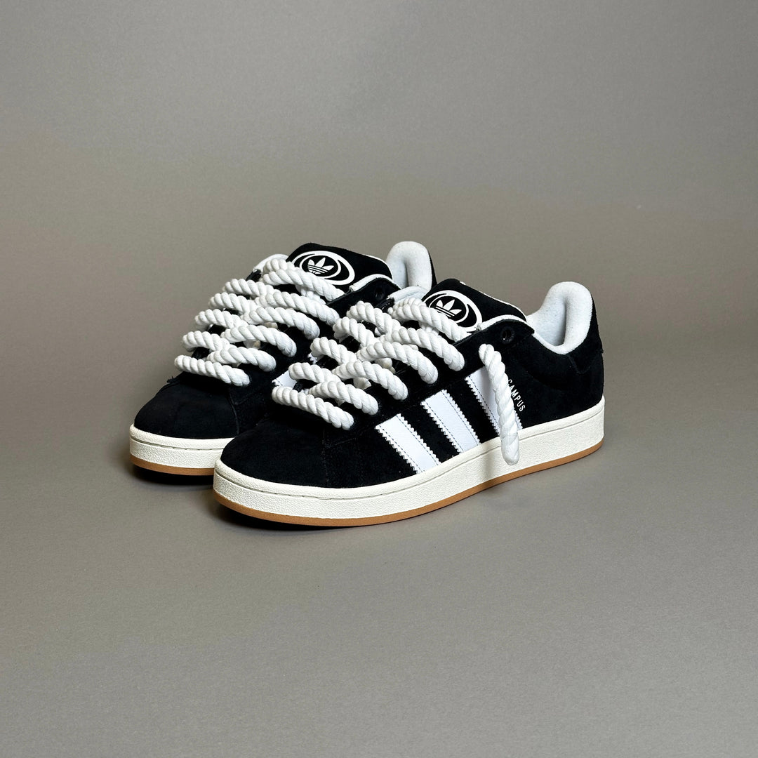 Adidas Campus 00s Black "Rope Laces" White