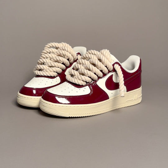 Nike Air Force 1 Patent "Rope Laces Cream" V1