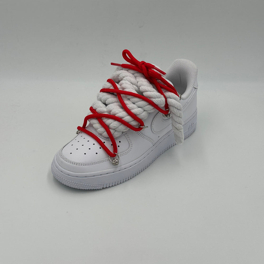 Nike Air Force 1 “Rope Laces White" Triple Red