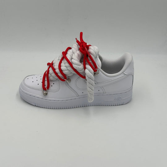 Nike Air Force 1 “Rope Laces White" Triple Red
