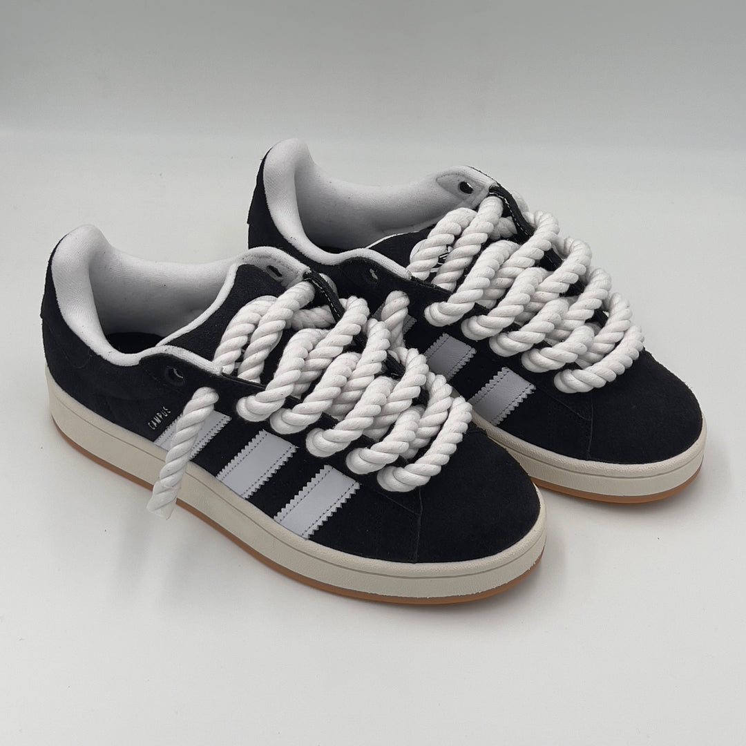 Adidas Campus 00s Black "Rope Laces" White