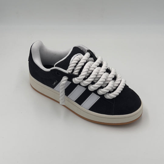 Adidas Campus 00s Black "Rope Laces" White