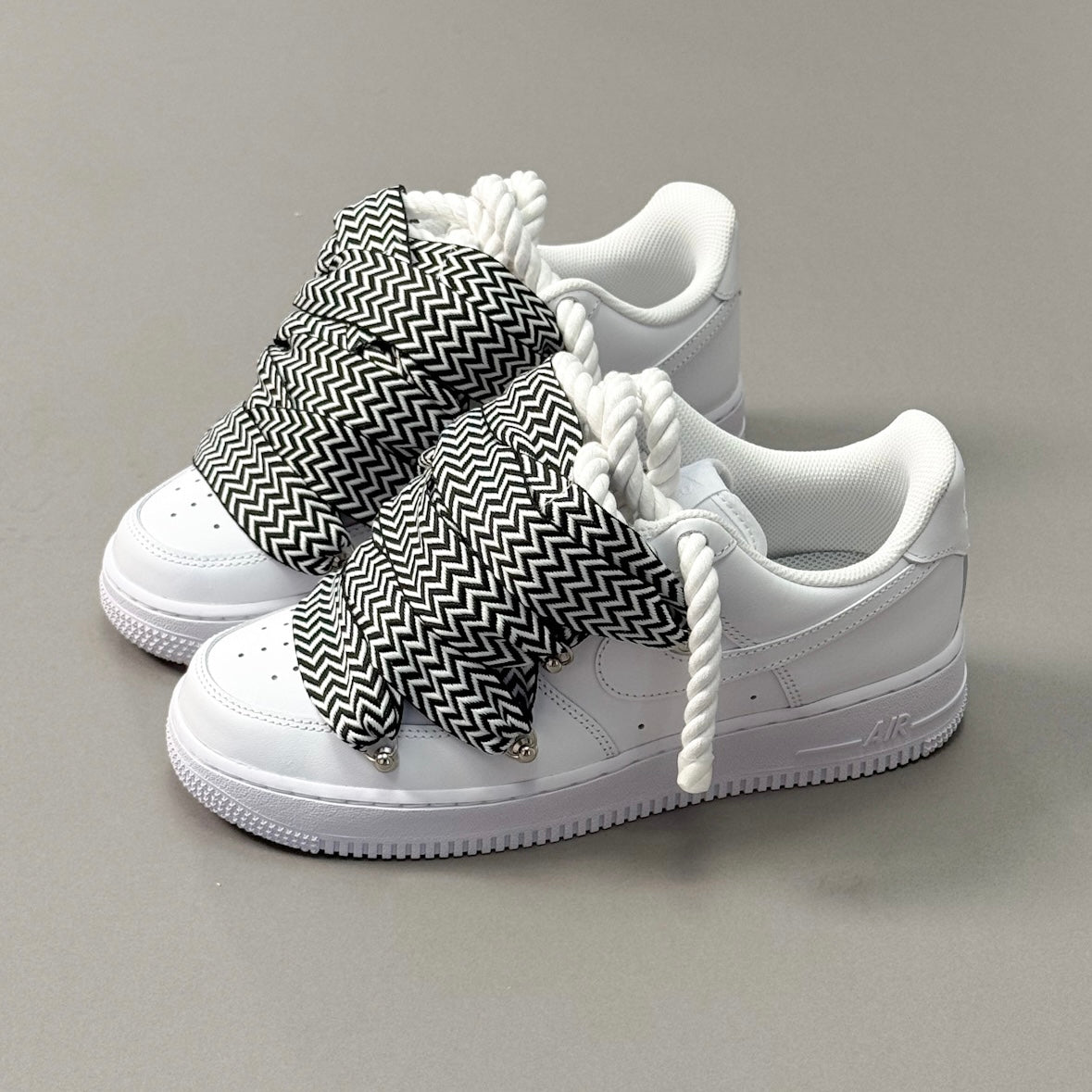 Nike Air Force 1 “Rope Laces Lanvin” Black&White