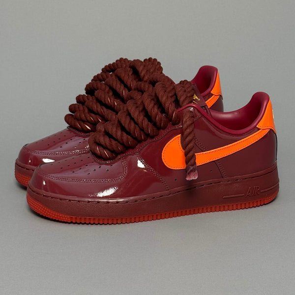 Nike Air Force 1 Patent Sunset "Rope Laces" V1