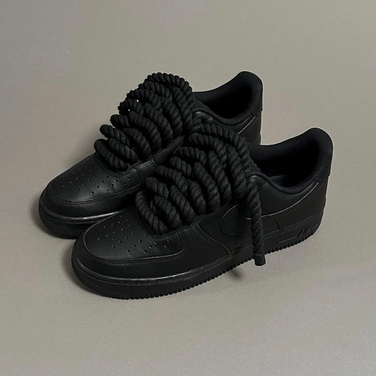 Nike Air Force 1 Black “Rope Laces Black” V1