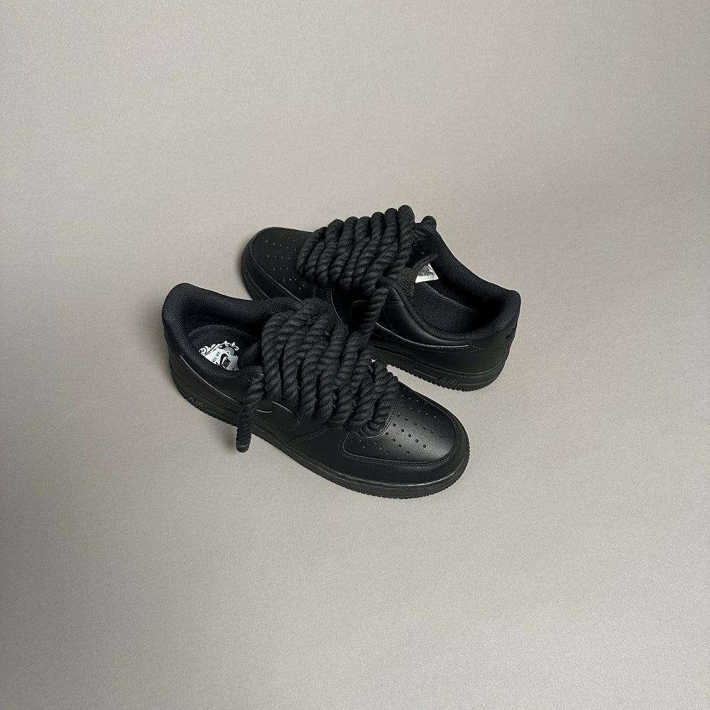 Nike Air Force 1 Black “Rope Laces Black” V1