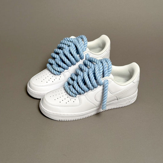 Nike Air Force 1 « Lacets de corde teinte bleu clair » V1