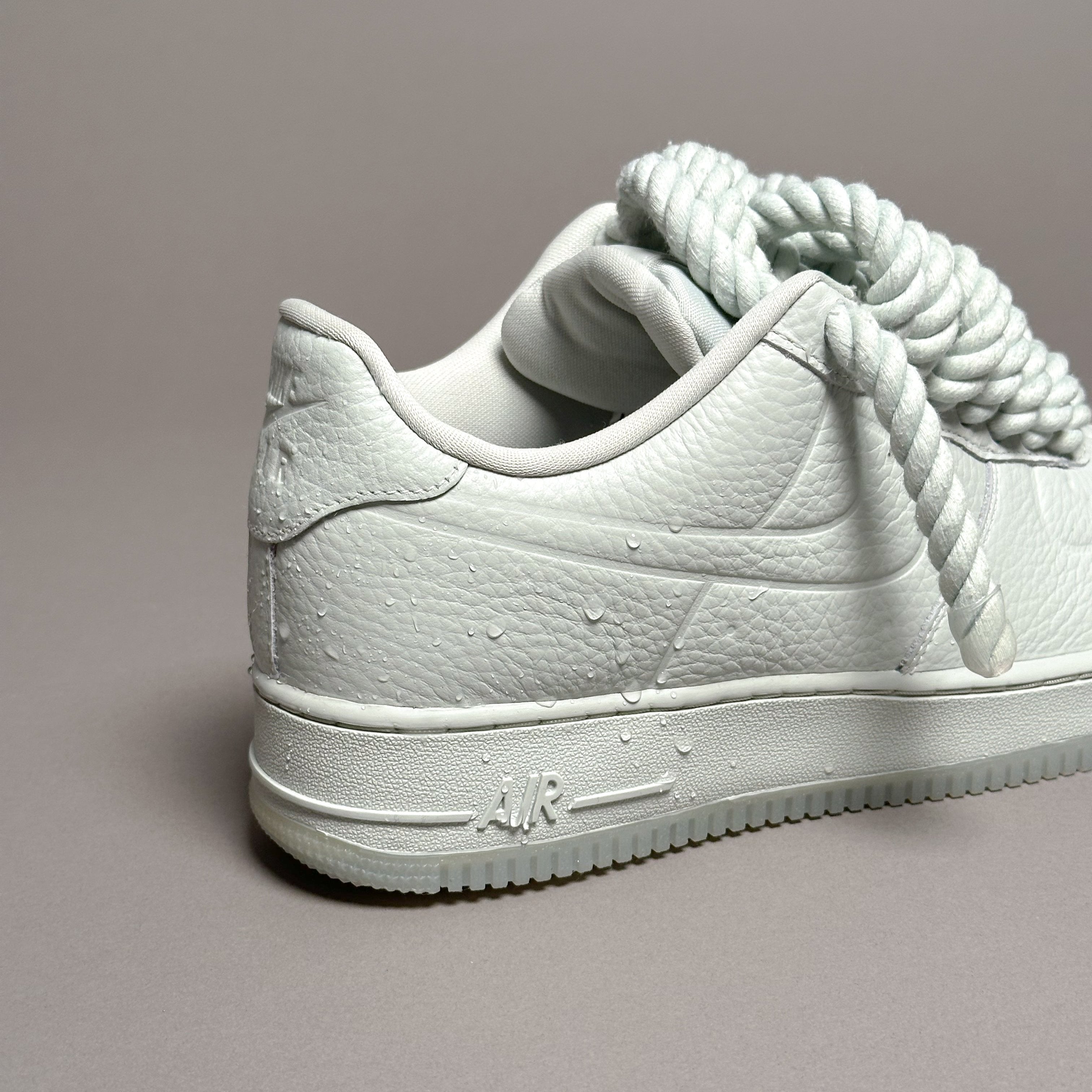 Nike Air Force 1 Sage Green Rope Laces Sage Green Tint impermeable V1