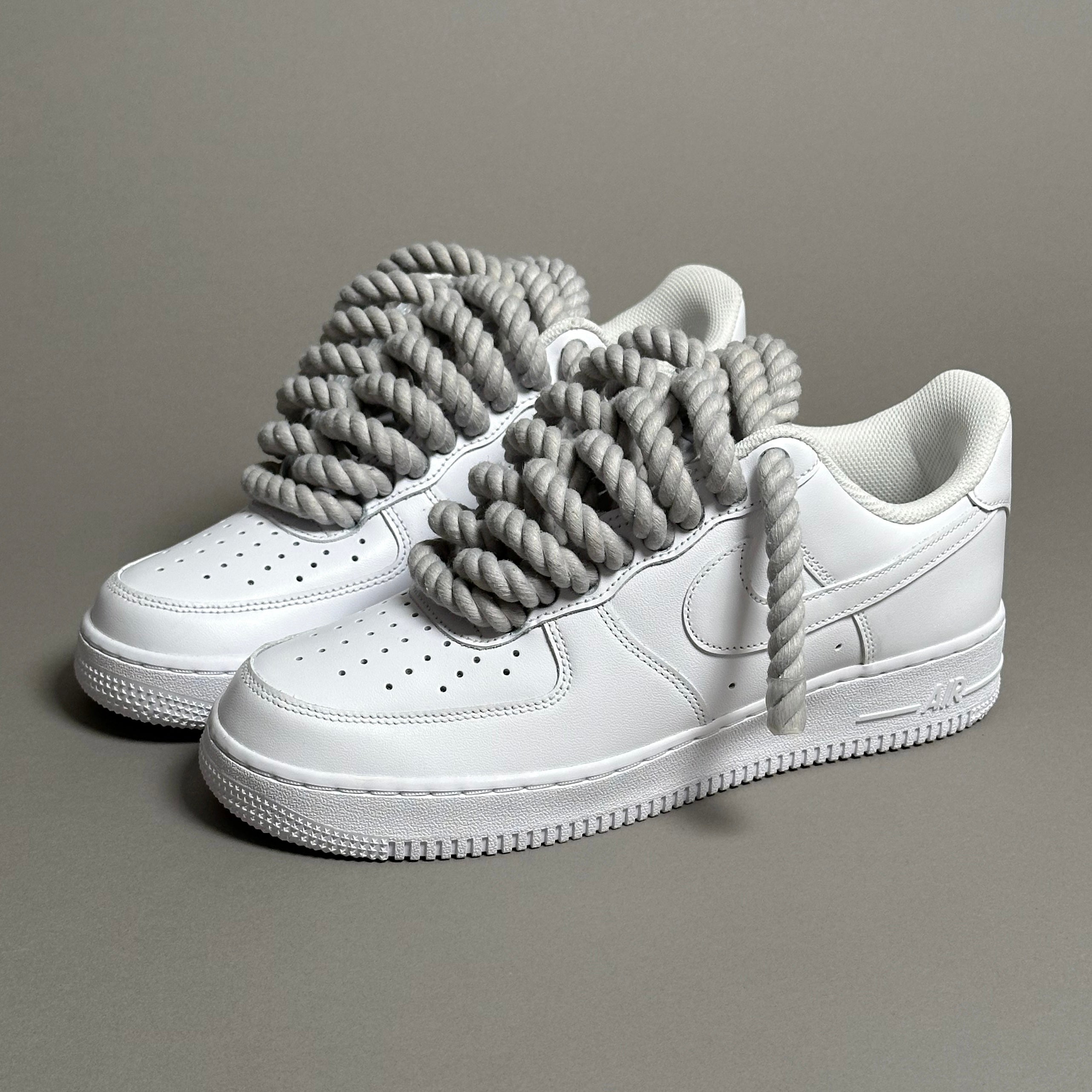 Nike Air Force 1 Rope Laces Gray Tint V1