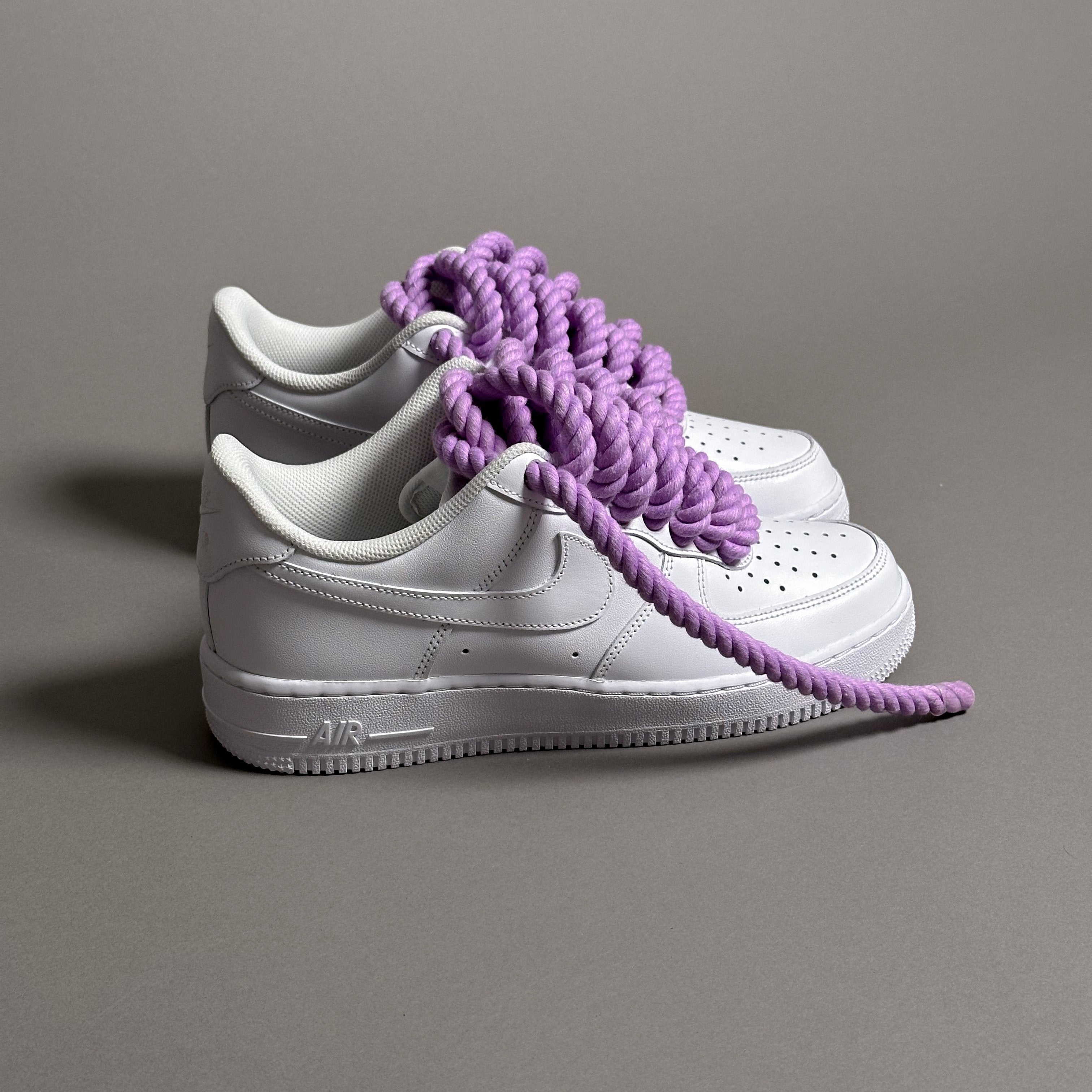 Nike Air Force 1 Rope Laces Violet Tint V2 EV8 Style