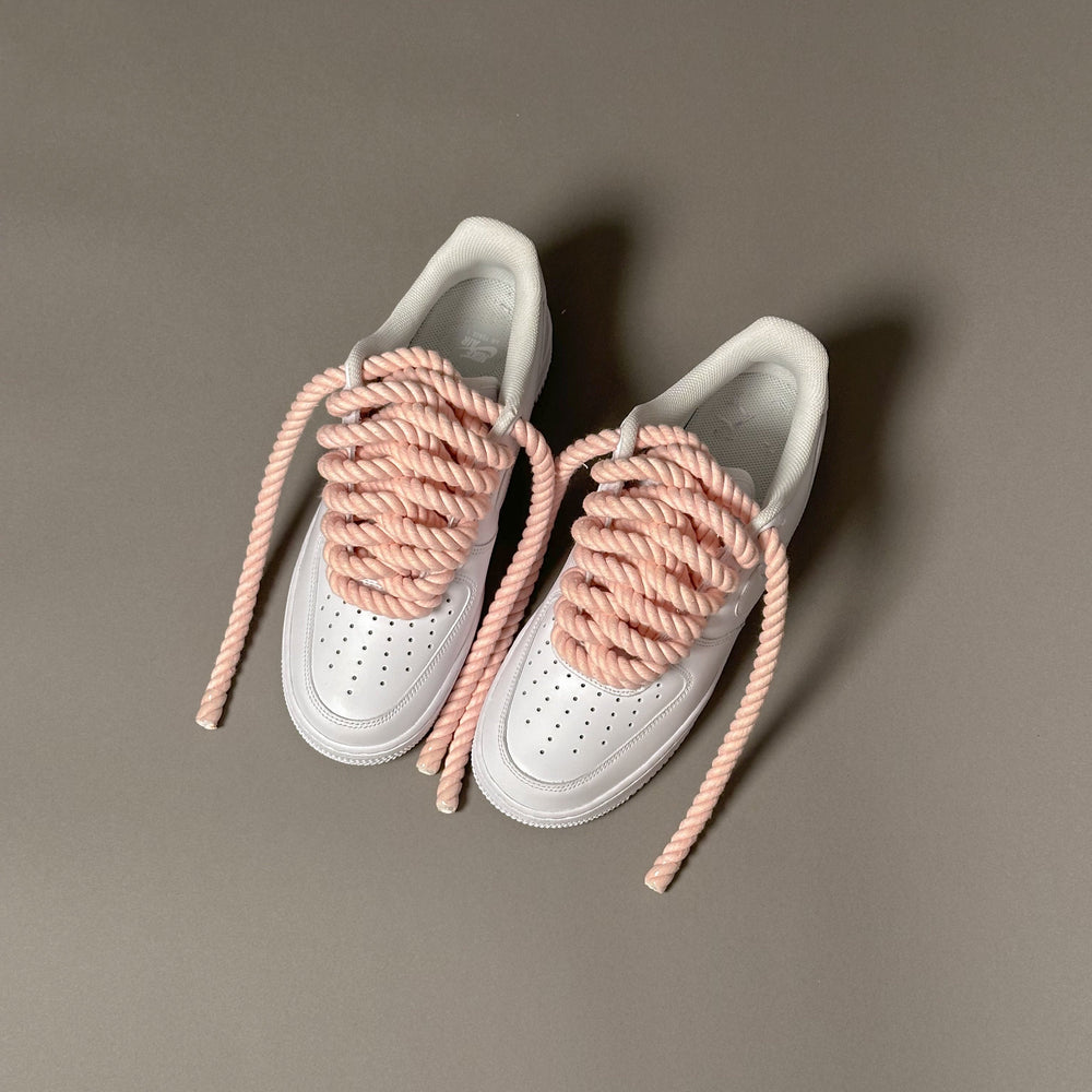 Nike Air Force 1 "Rope Lacets Rose Teinte" V2