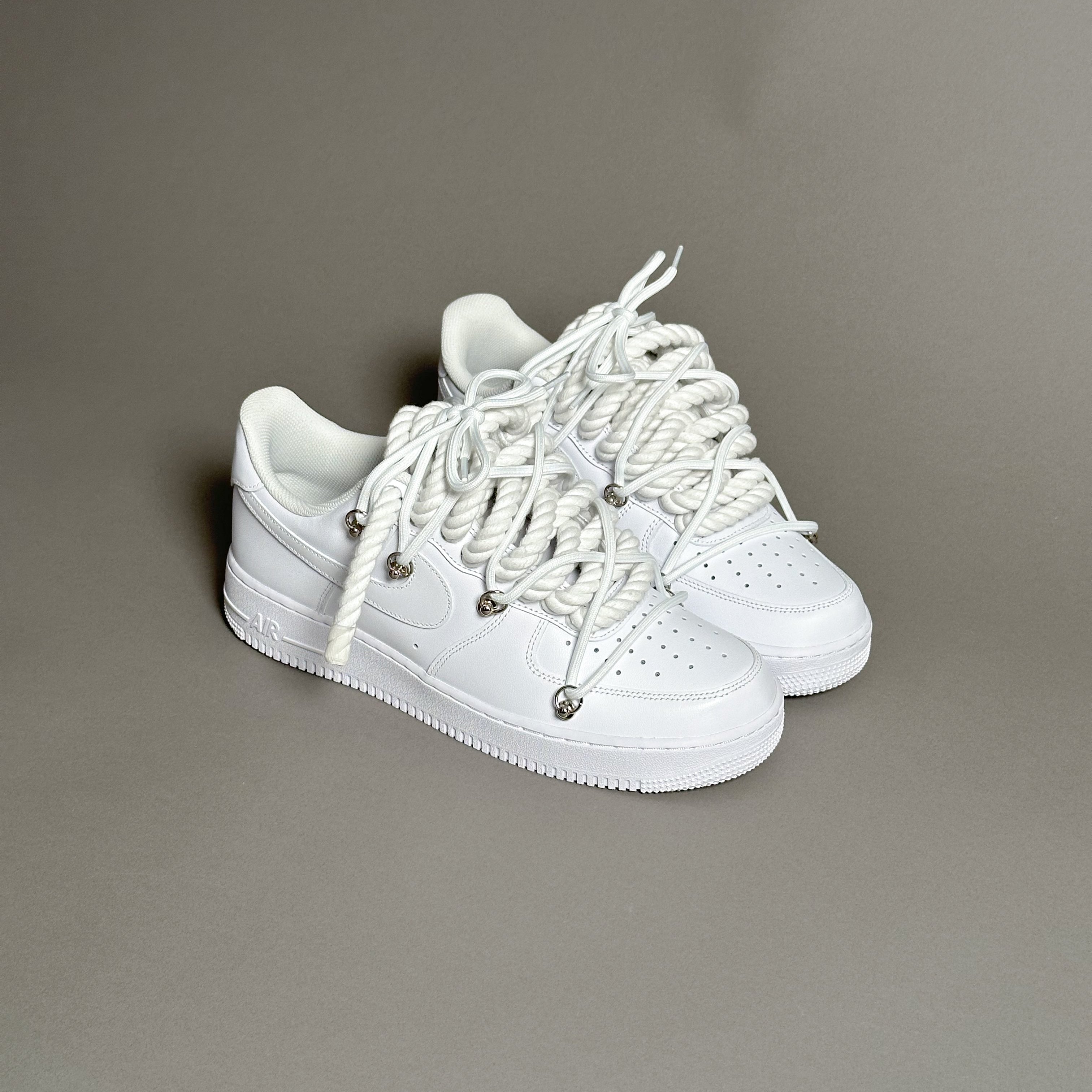 Nike Air Force 1 Corde Lacets Blanc Triple Blanc V1