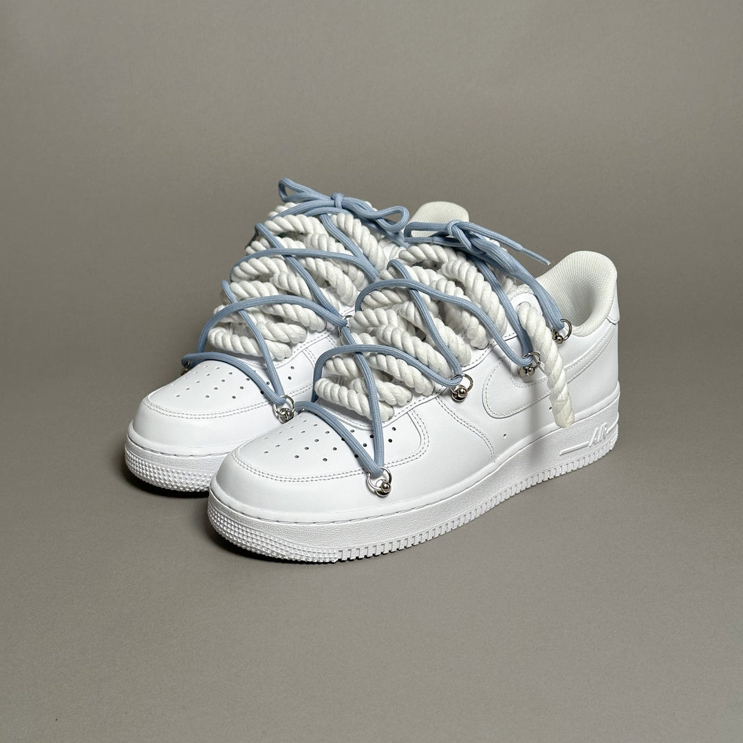 Nike Air Force 1 “Rope Laces White” Triple UNC V1