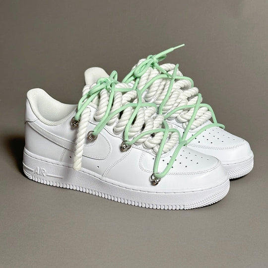 Nike Air Force 1 “Rope Laces White” Triple Mint V1