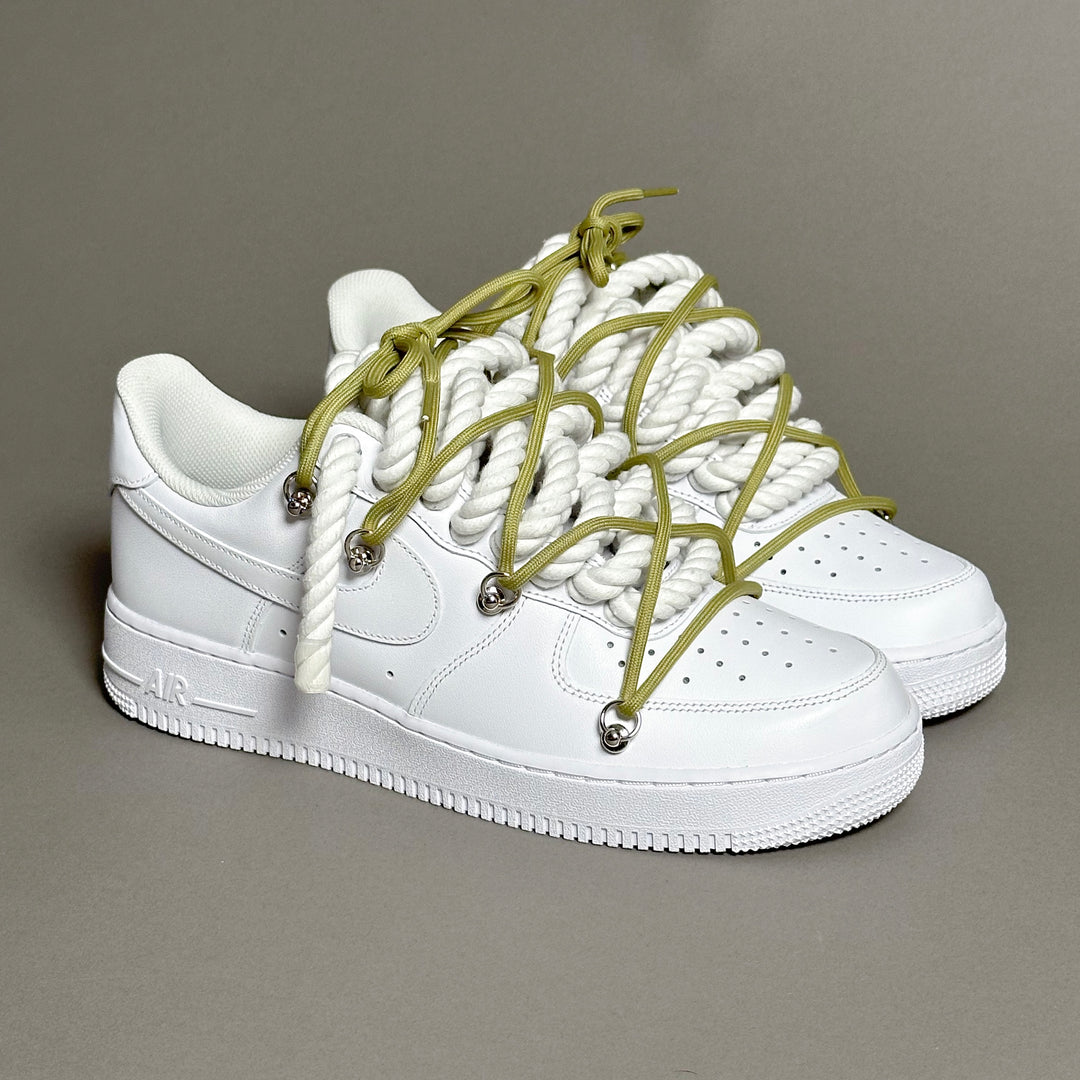 Nike Air Force 1 “Rope Laces White” Triple Olive V1