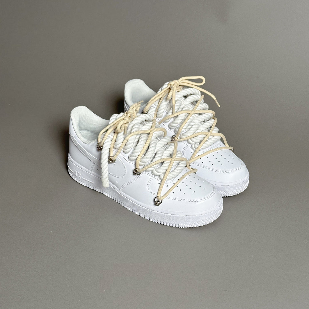 Nike Air Force 1 “Rope Laces White” Triple Cream V1