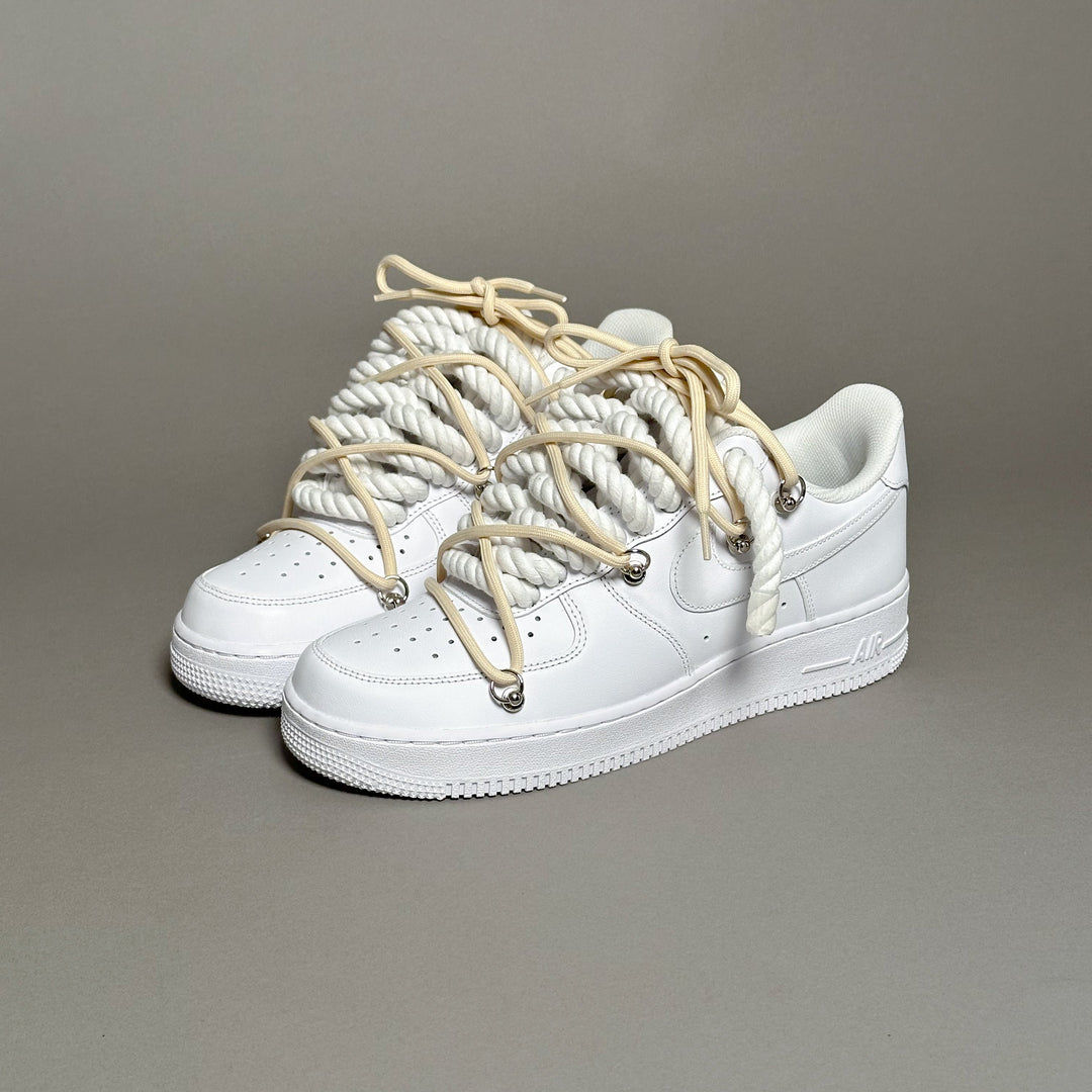 Nike Air Force 1 “Rope Laces White” Triple Cream V1