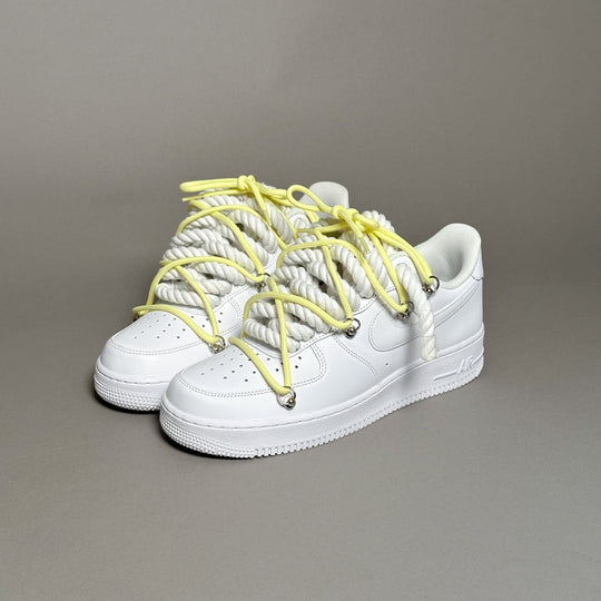 Nike Air Force 1 « Rope Laces Blanc » Triple Jaune V1