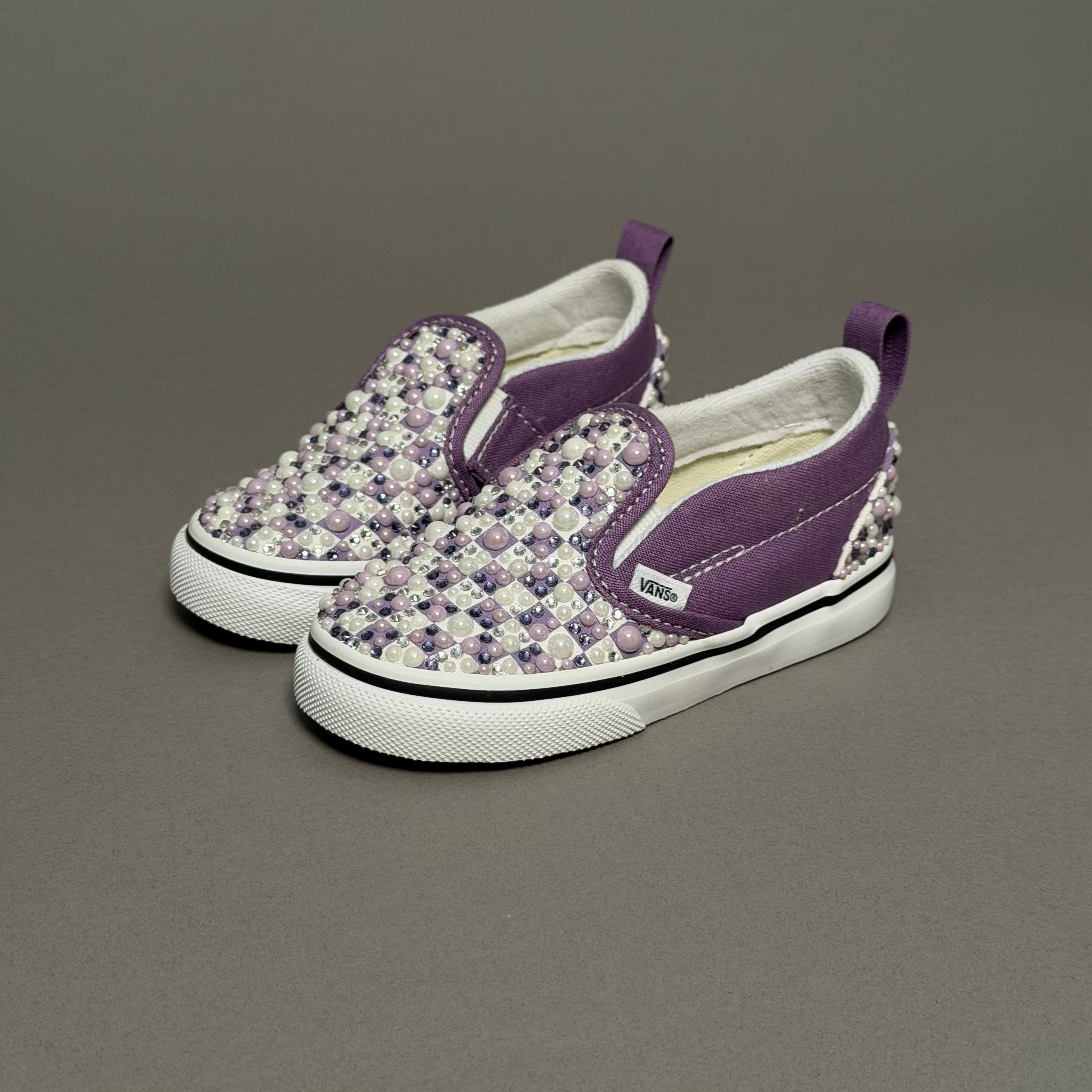 Vans Baby Slip-On Violet "Checked Pearl"
