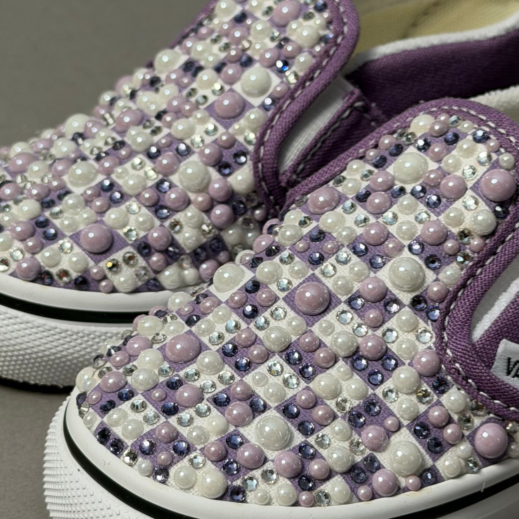 Vans Baby Slip-On Violet "Checked Pearl"
