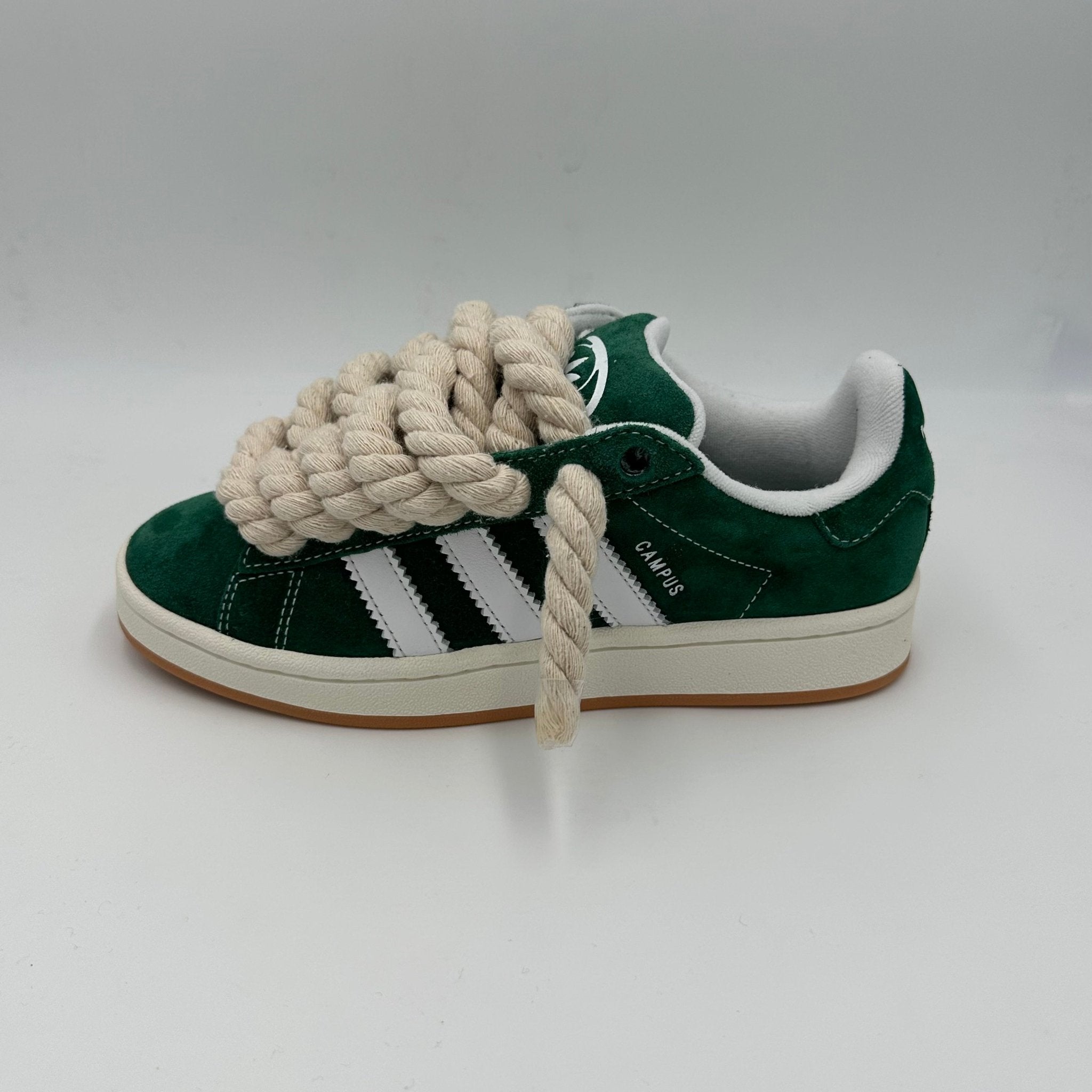 Adidas Campus 00s Green "Rope Laces" Cream - EV8 Style