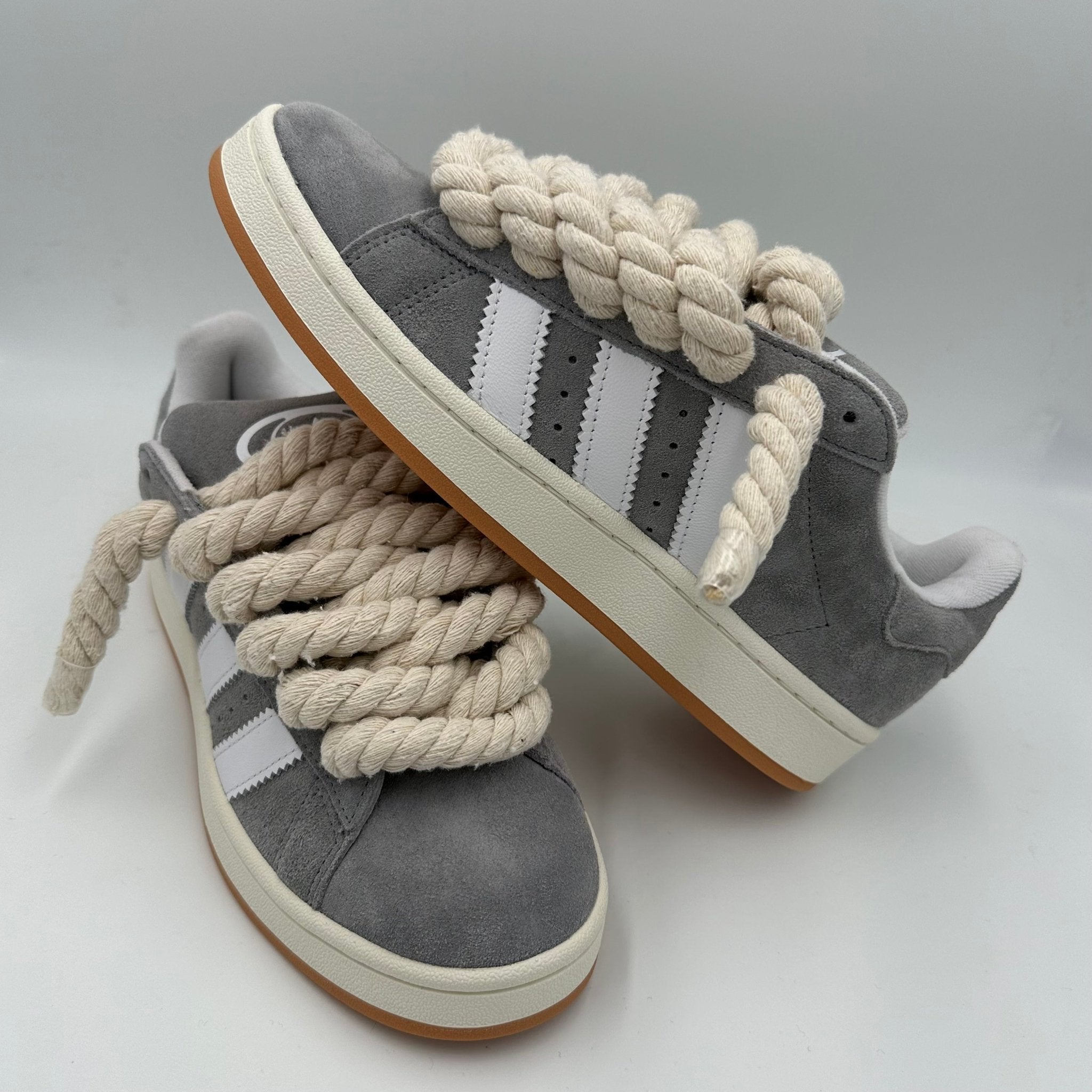 Adidas Campus 00s Grey “Rope Laces” Cream - EV8 Style