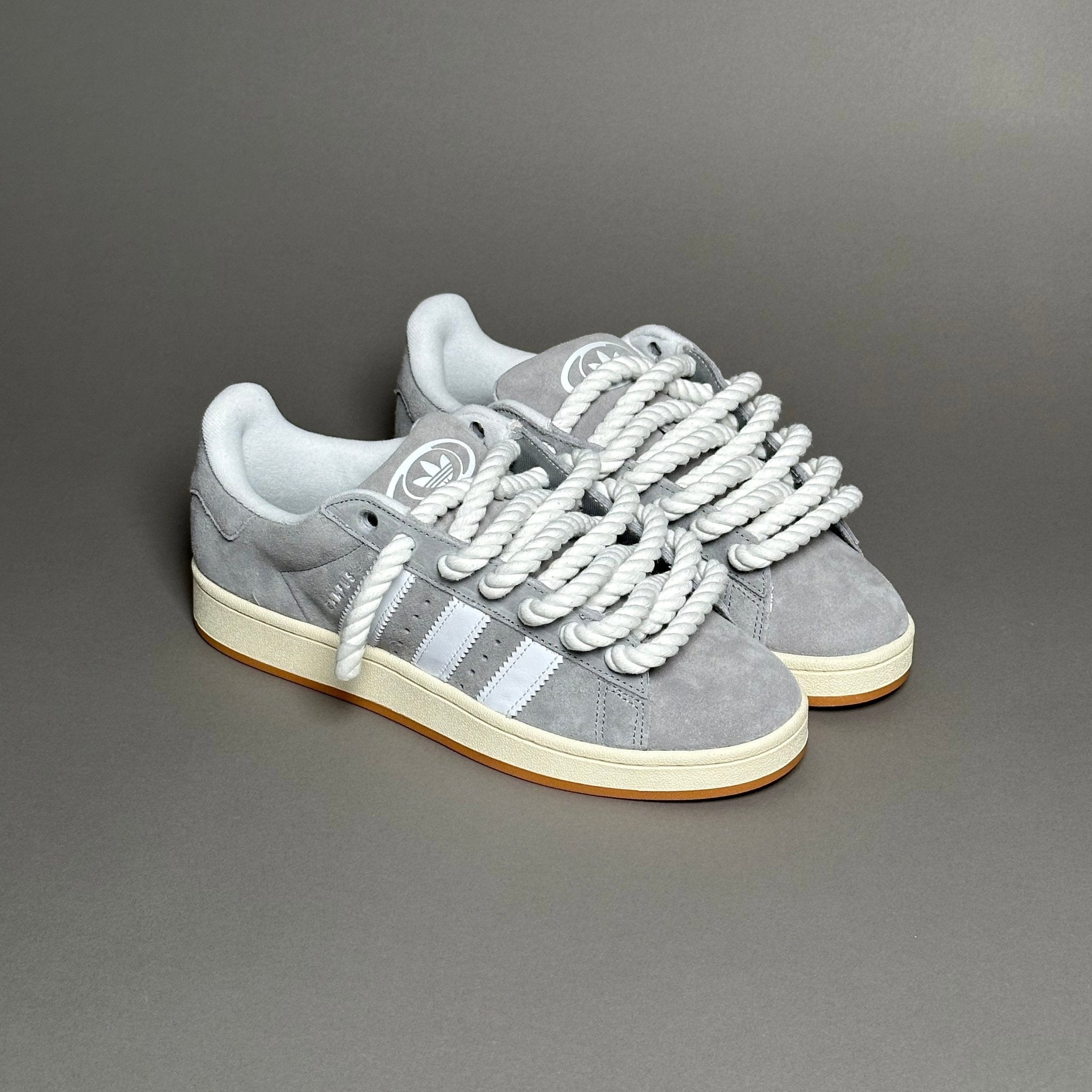 Adidas Campus 00s Grey “Rope Laces” White - EV8 Style