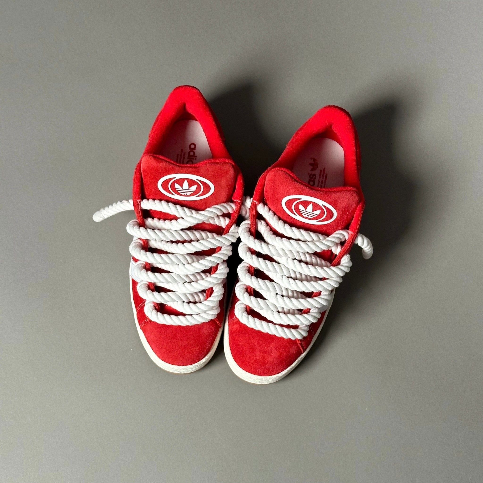 Adidas Campus 00s Red "Rope Laces" White - EV8 Style