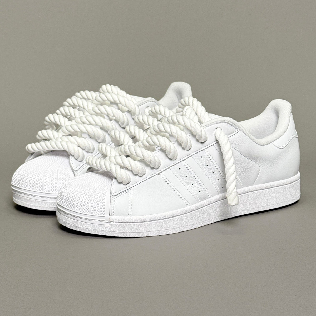 Adidas SuperStar White "Rope Laces" - EV8 Style Adidas SuperStar White "Rope Laces" - EV8 Style