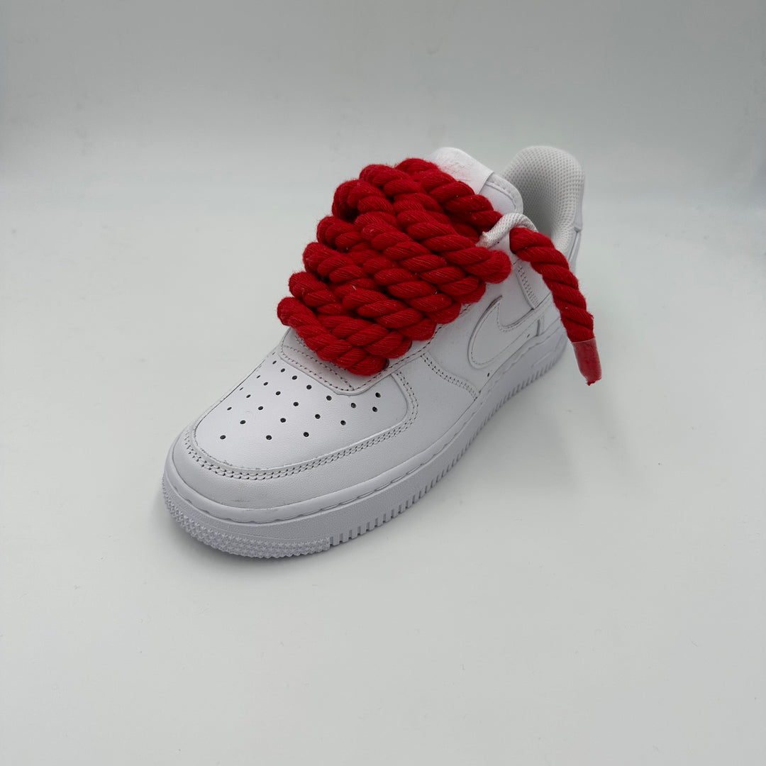 Nike Air Force 1 Rope Laces Red