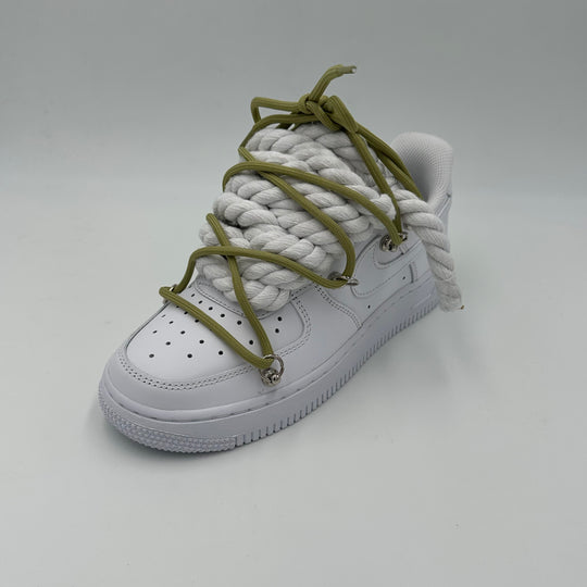 Nike Air Force 1 “Rope Laces” Triple Olive - EV8 Style