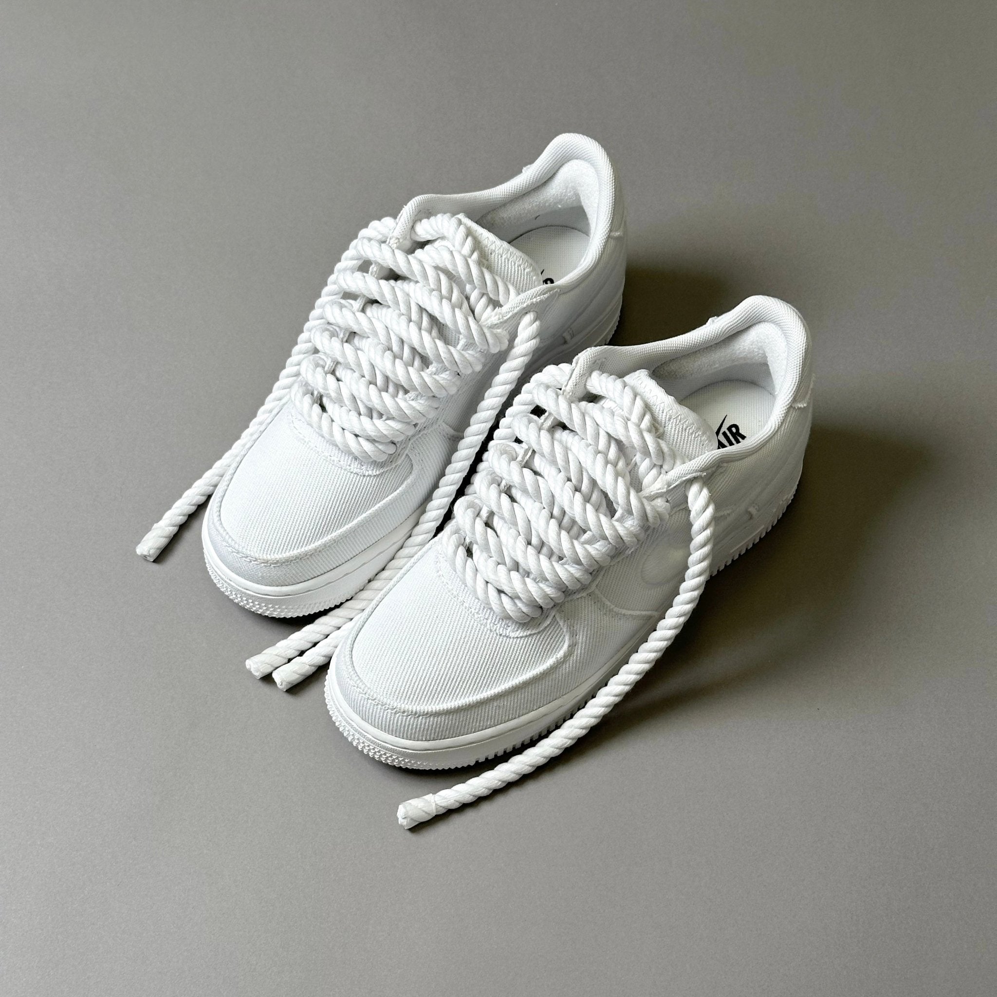Nike Air Force 1 Canvas “Rope Laces White” V2 - EV8 Style