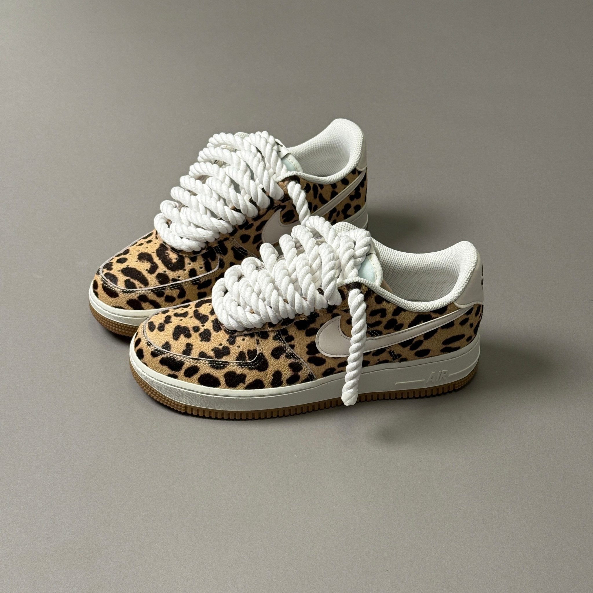 Nike Air Force 1 Leopard "Rope Laces" V1 - EV8 Style