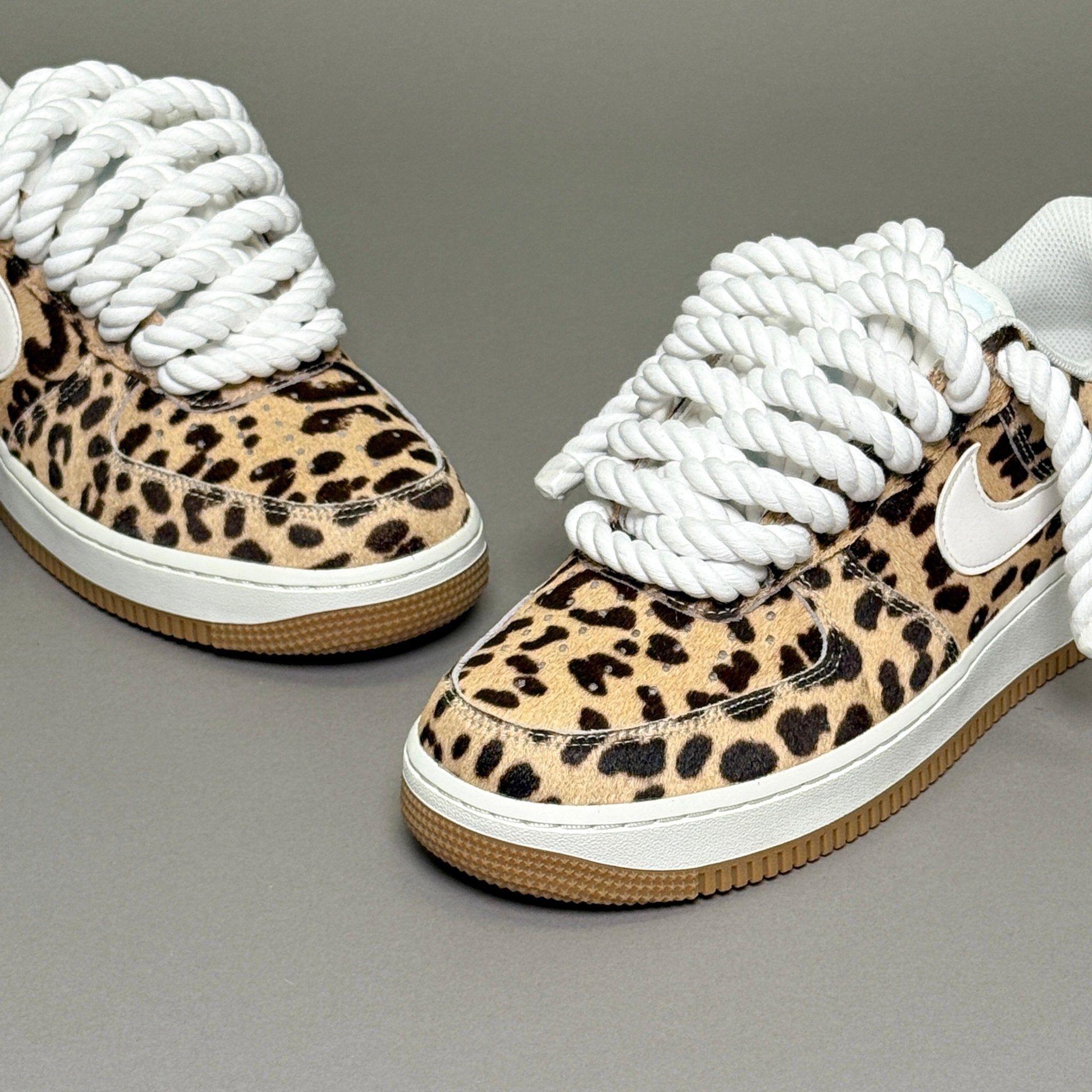 Nike Air Force 1 Leopard "Rope Laces" V1 - EV8 Style