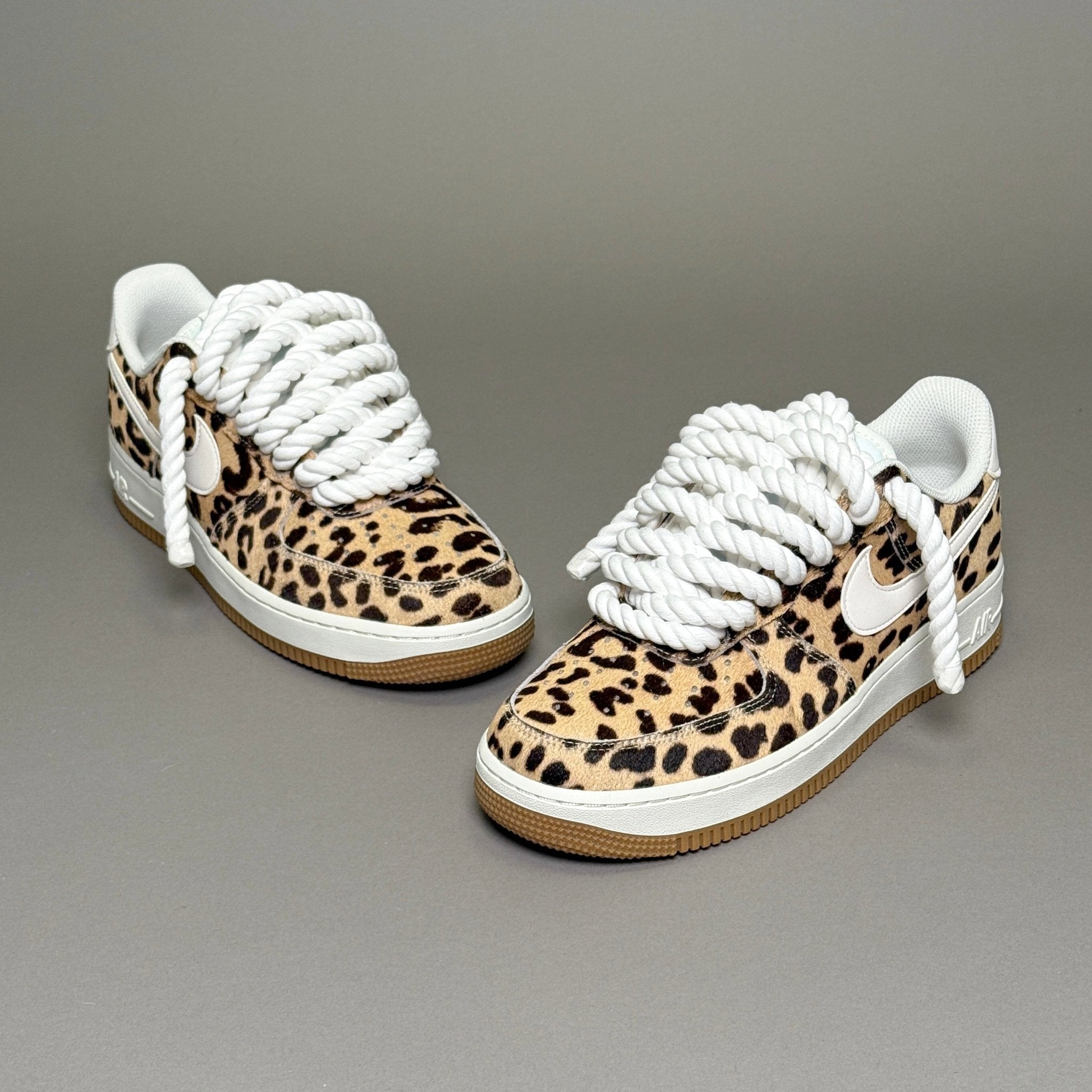 Nike Air Force 1 Leopard "Rope Laces" V1 - EV8 Style