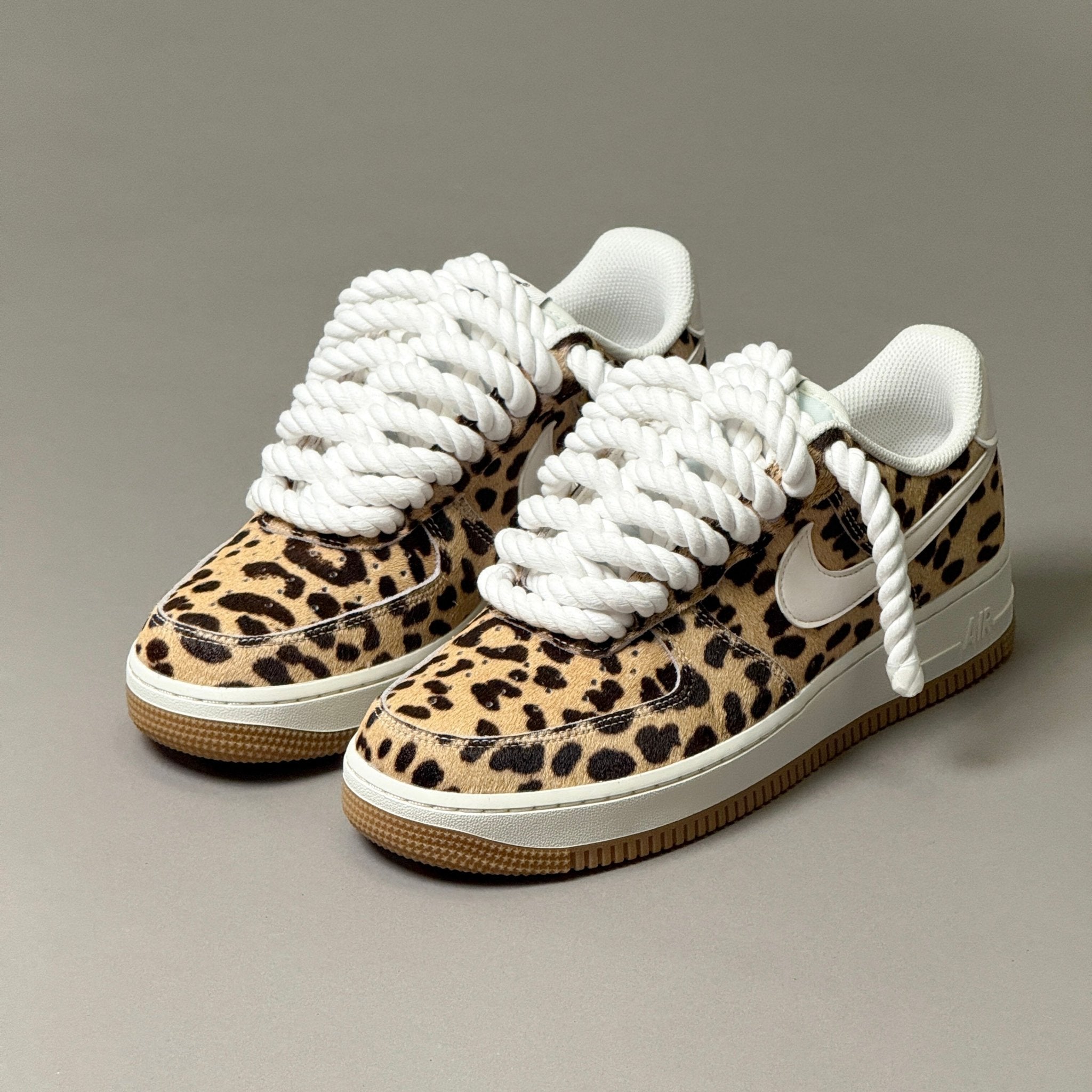 Nike Air Force 1 Leopard "Rope Laces" V1 - EV8 Style