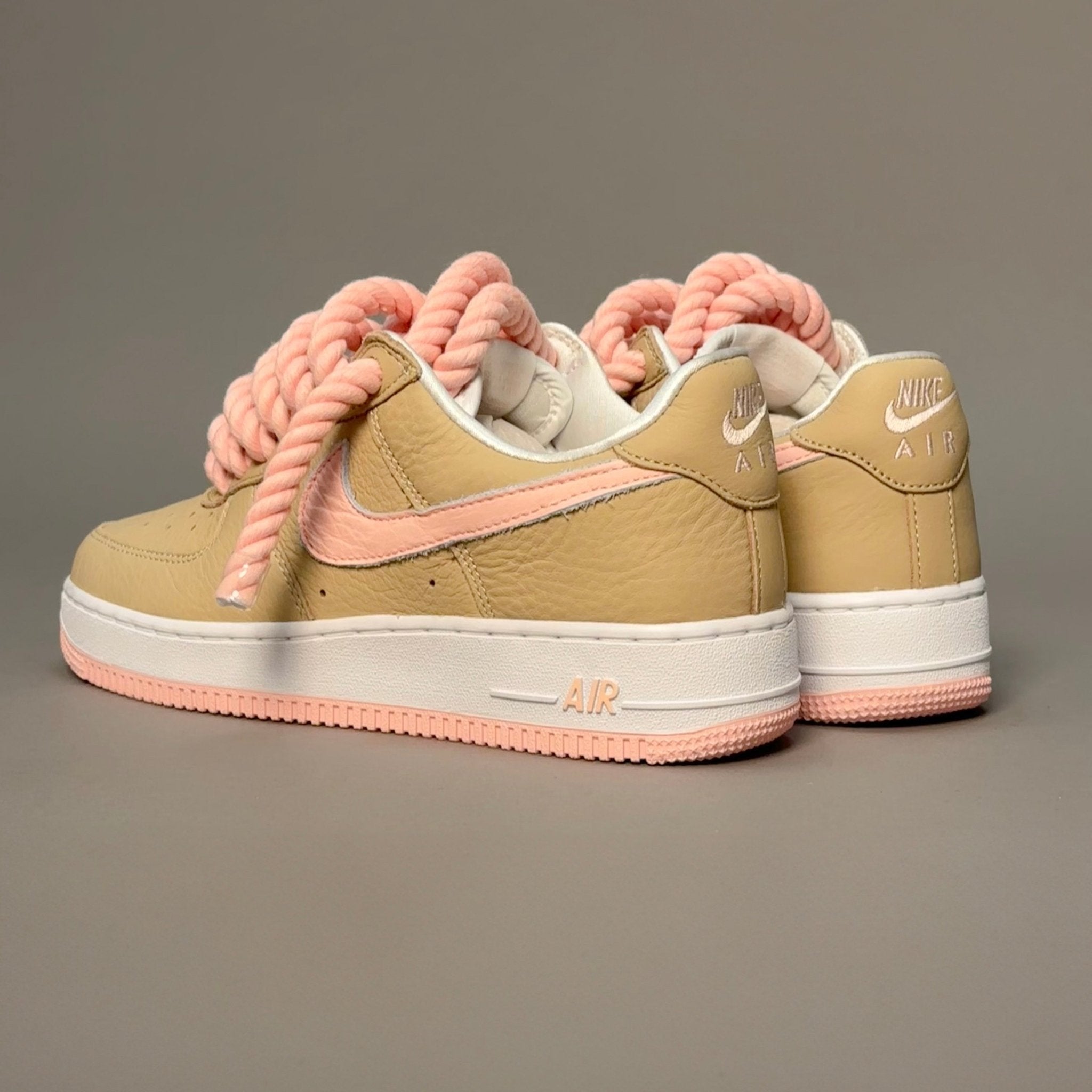 Nike Air Force 1 Malibu "Rope Laces Pink Tint" V1 - EV8 Style